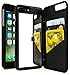 iPhone 7 Plus Case, Bastex Black Hidden Back Wallet Mirror Case with Stand Feature and Card Holder for Apple iPhone 7 Plus