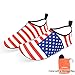 LYSHION Water Shoes Barefoot Quick-Dry Ultra-Light Breathable Aqua Socks for Beach Yoga Swimming Exercise Unisex, Stars and Stripes, Size 40-41