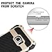 G-WACK Premium Carbon Fiber Aluminum Protective Metal Case Cover Extreme Shockproof Military Bumper Shell Case For Samsung Galaxy S7 Edge (Gold/Black)
