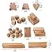 Kilocircle Cedar Blocks Clothes Storage, 100 Items Cedar Valuable Pack with red Aromatic Cedar Blocks/Hang ups for Closet-Storage Accessories