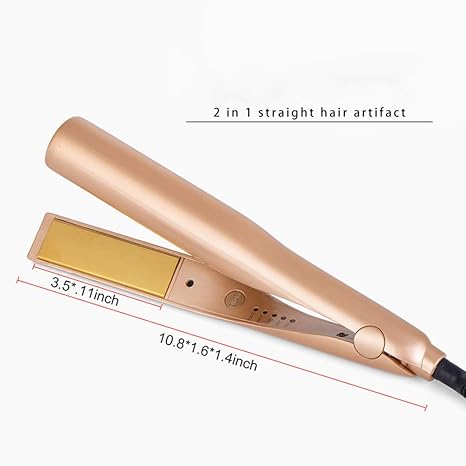 Hair Curler 2 In 1 Ceramic Straightener And Curlers In One Wet