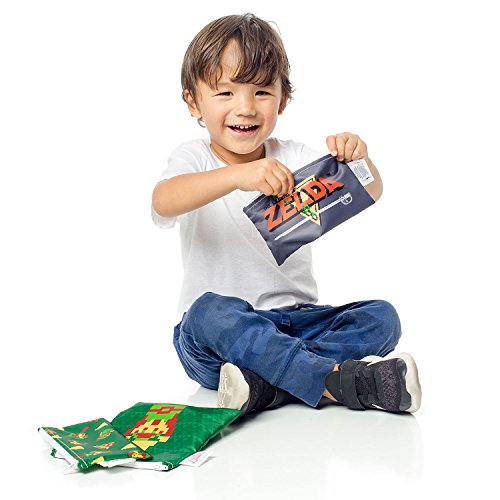 Bumkins 3 Piece Nintendo Reusable Snack Bag, Zelda