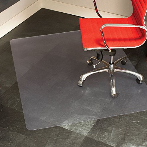 image for ES Robbins Natural Origin Rectangle Vinyl Chair Mat for Hard Floor, 46
