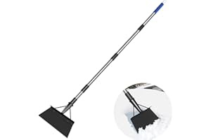 AOIAUTE Garden Flat Shovel,Heavy Duty Weeding Tools Gardening,57 Inch Multifunctional Garden Cleaning Shovels, Floor Scrapers Long Handle,Metal Weeding Scraper for Lawn Edging, Ice Scraper, Snow Shovel