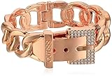 Guess Frozen Chain Link Buckle Hinge Bangle Bracelet