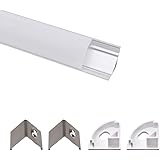 Profilé Aluminium LED, Jirvyuk de 5 x 1 Mètre V- Shape Profilés en ...