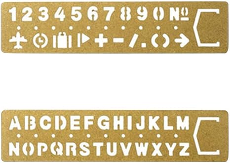 Amazon Co Jp テンプレート 描画テンプレート 描画ルーラー ステンシル アルファベット 英字 数字 定規 図面 手帳 ノート 日記帳 スクラップブック ジャーナリング 落書き カード 手作り ペインティング 工芸 ホーム キッチン