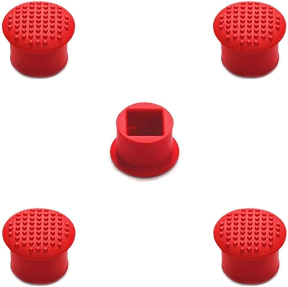 MMOBIEL 5 PCS Rubber TrackPoint Keyboard Mouse Red Cap with Soft Dome and Rim Laptop Pointer for Lenovo ThinkPad X/T/E / / L/P/Yoga Series