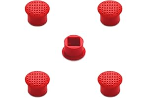 MMOBIEL 5 PCS Rubber TrackPoint Keyboard Mouse Red Cap with Soft Dome and Rim Laptop Pointer for Lenovo ThinkPad X/T/E / / L/P/Yoga Series
