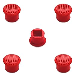 MMOBIEL 5 PCS Rubber TrackPoint Keyboard Mouse Red