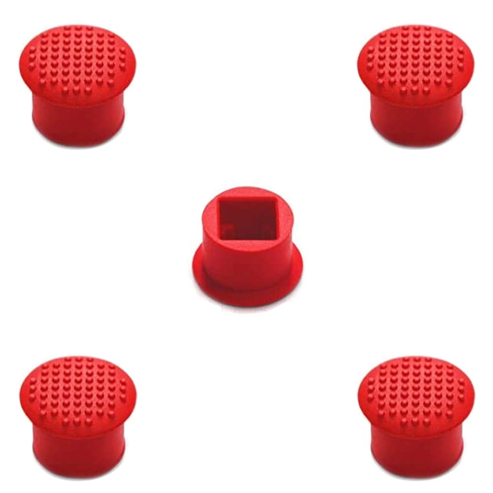 MMOBIEL 5 PCS Rubber TrackPoint Keyboard Mouse Red