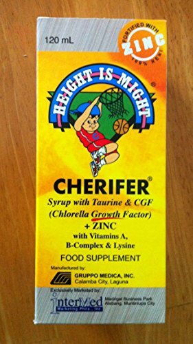 2 Cherifer Syrup w/ Taurine, CGF (Chlorella Growth Factor) and Zinc (2 x 120ml)