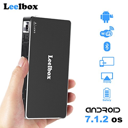 Mini projector,portable android 7.1 os dlp video projec…