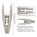 Corodo Velvet Hangers Clips, 20 Pack Ivory Pants Hanger Velvet Clips, Strong Hanger Clips Perfect for Thin Felt Hangers
