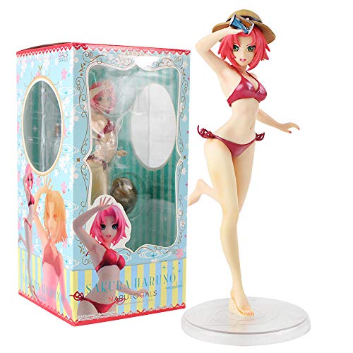 CXNY-20-cm-Naruto-Haruno-Sakura-Figura-de-accin-Traje-de-bao-Modelo-de-Juguete-Coleccionable