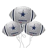 Dallas Cowboys NFL Football Mylar Balloon - 3 Pack