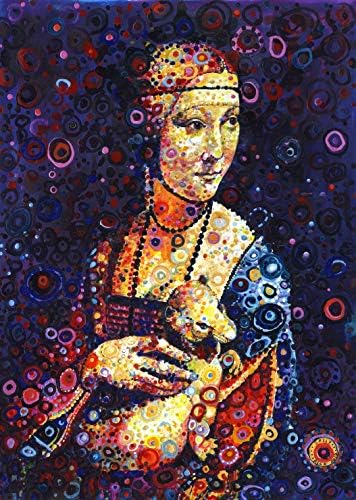 Grafika Jigsaw Puzzle 500 pieces - Leonardo da Vinci: Lady with an Ermine, by Sally Rich