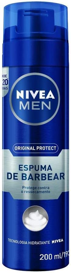 Espuma De Barbear Nivea Men Original Protect 200Ml, Nivea por NIVEA