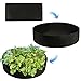 Mokylor 100-Gallon Extra Large Raised Bed, Round Grow Bag Diameter 50″ Height 12″ Made of Growth Friendly Felt for Nursery Garden and Planting Grow (Black)thumb 1