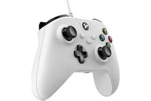 Wired PC Controller for Gaming, Controller for Windows 7/8/10/11 with 3.5mm Headphone Plug, Turbo Function, Dual Vibration an