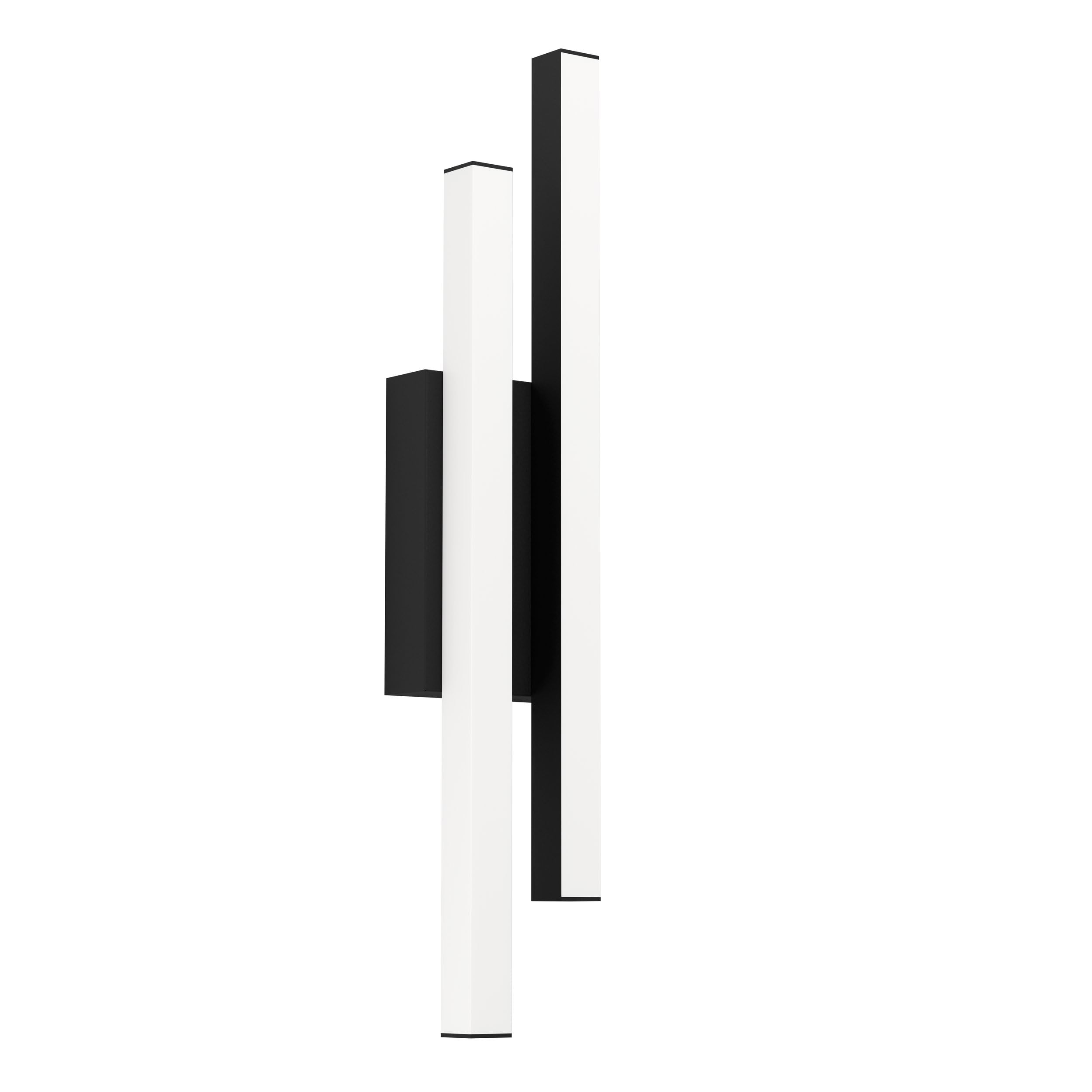 Eglo LED Outdoor wall Light Serricella, Outside wall lamp with 2 Light Bars, Porch Lighting Made of Metal in Black, wall spot Warm White, IP55 — image 1