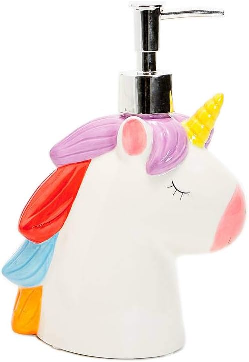SDBRKYH Unicorn Pattern Soap Dispenser Lotion Bottle Bathroom Hand Sanitizer Container
