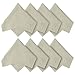 Microfiber Cleaning Cloths (8 Pack) - QKOO Cleaning Cloths - for Camera Lenses, Camera Screens, Cell Phones, Tablets, Screens, Glasses, Watches and Any Other Delicate Surface (8 Grey, 7 x 8 inches (18cm x 20cm)) QK5