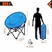 KingCamp Cute Saucer Chair Moon Round Mini Size Ultralight Portable Compact Folding with Safe Lock for Kids Camping Picnic Outdoor with Carry Bag