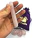 Everydlife Drilled Rose Crystal Quartz Jade Egg for Kegel Exercise, Set of 4 Yoni Eggs Weights and Massage Stick for Women
