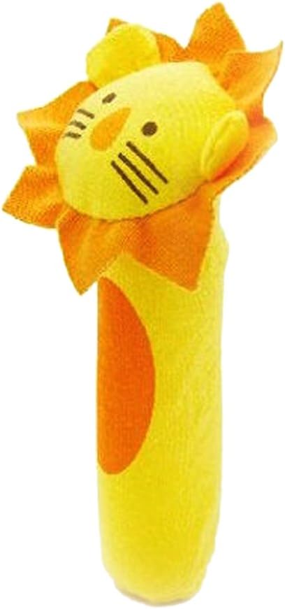 VIPECO Durable Developmental Animal Soft Stuffed Infant Baby Plush Toys Rattles Kids Lion