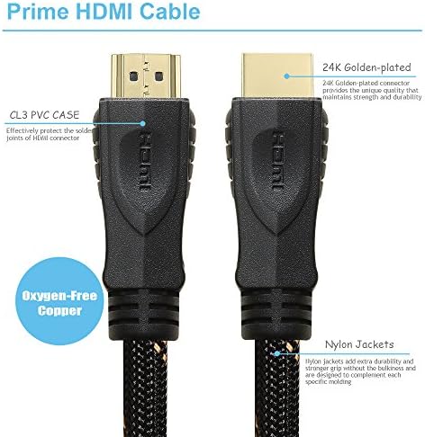 Million High Speed Ultra HDMI Cable 32 Feet (10.0m) with Ethernet 26AWG - HDMI 2.0 Professional Support 4K 3D 2160P 1440P - Audio Return Channel (ARC)