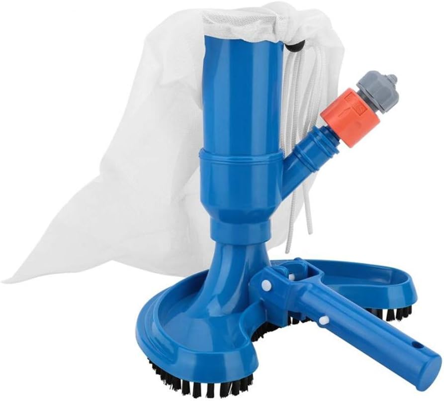 Makaor_Home Portable Swimming Pool Vacuum Jet Cleaner Pool Cleaning Kit with Brush