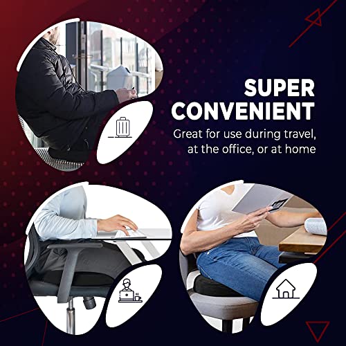 Donut Pillow Seat Cushion Orthopedic Design Tailbone & Coccyx Memory