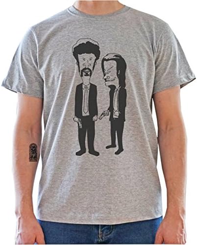 Beavis and Butthead Pulp Fiction Characters Funny Graphic Mens T-Shirt