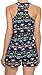 Junior's Multi-Patterned Button-Up Racerback Romper, Multi 1, M