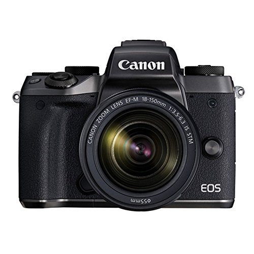 Canon-EOS-M5-Mirrorless-Digital-Camera-EF-M-18-150mm-f35-63-IS-STM-Lens-Graphite-SanDisk-64GB-55mm-Wide-Angle-2x-Lens-Wireless-Remote-Quality-Tripod-Slave-Flash-Accessories-Bundle