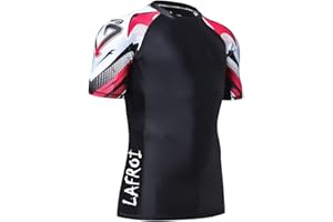 LAFROI Men's Long Sleeve UPF 50+ Baselayer Skins Performance Fit Compression Rash Guard-CLY02D