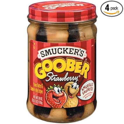 Amazon Com Smucker S Goober Peanut Butter Strawberry Jelly 18
