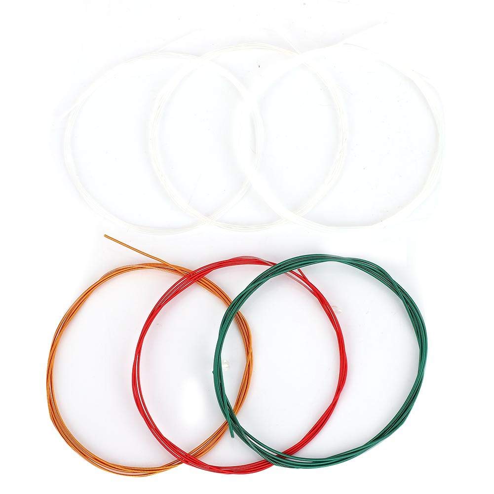 Guitar Strings Set, 6Pcs/Set Metal Nylon Strings Replacement Part Accessory for Classic Acoustic Guitars