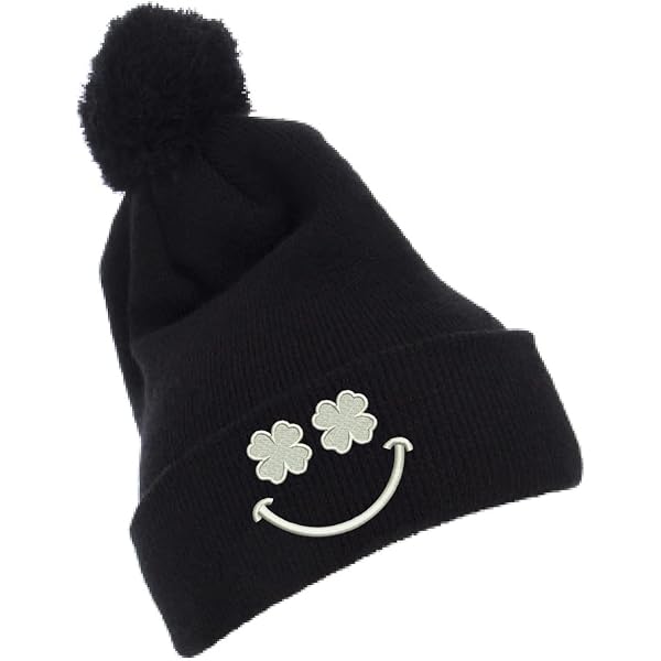 2 Pack Unisex Beanie Hat Smiley Face Embroidered Soft Winter Hat il_1080xN.4844786554_97hc.jpg main image 2