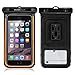 Waterproof Case, Sahara Sailor Waterproof Phone Case Dry Bag Bike Phone Mount Fluorescent Strip for iPhone 7 6 6S Plus Samsung Galaxy S7 S6 S5 Note 5 4 Touchscreen Transparent