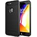 LESEEING iPhone 7 Plus Case iPhone 8 Plus Case, Case for Apple 8 Plus and iPhone 7 Plus Cover Soft TPU Material with Carbon Fiber iPhone 7 Plus Protective Case - Black