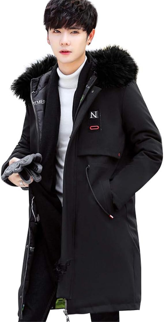 Amazon ダウンコート メンズ ロング 2wayダウンジャケット コート2種類 秋冬 ファーコート防寒 厚手 フード付き シンプル通勤 通学 大きいサイズ ブラック ブラックファー L コート ジャケット 通販