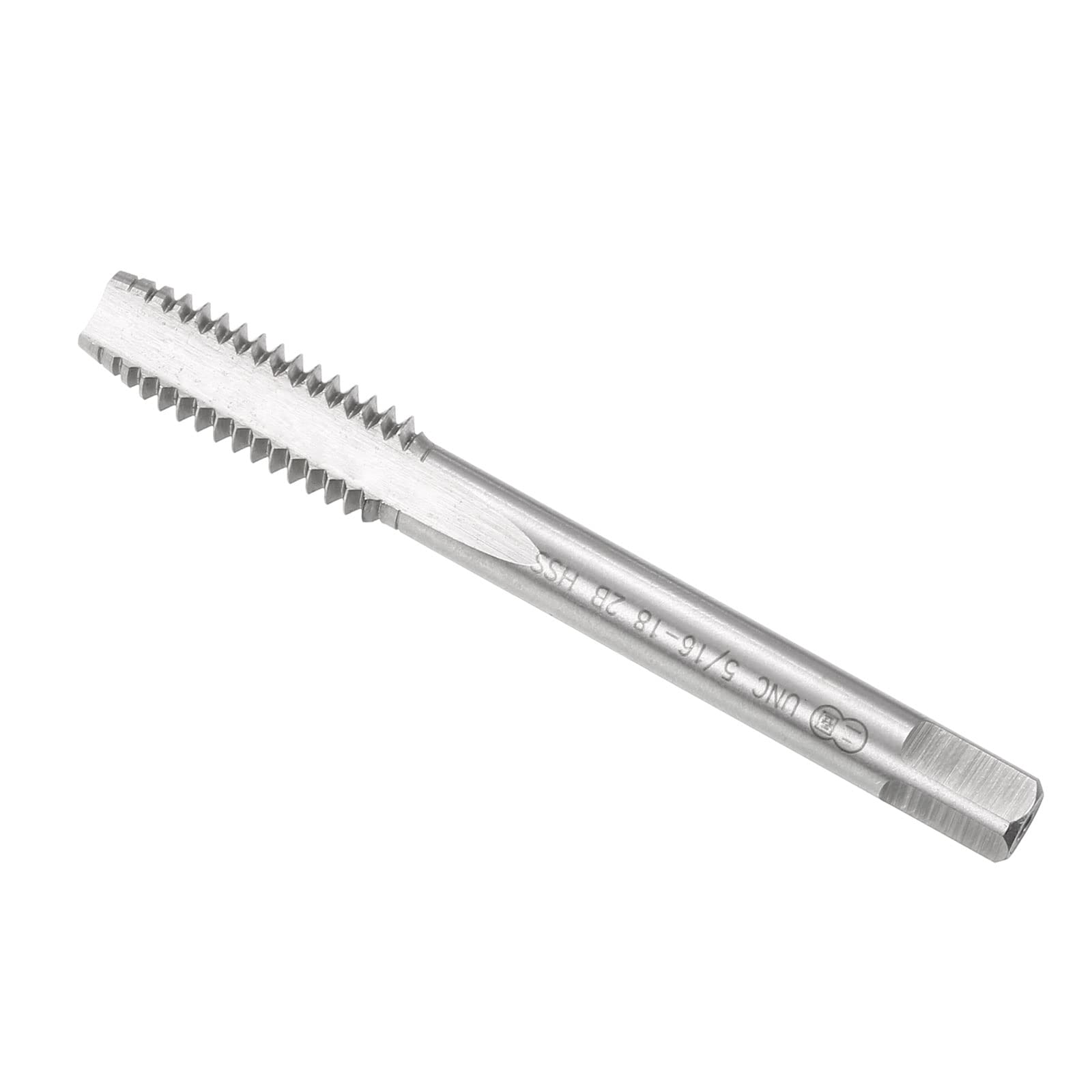 CoCud Thread Milling Taps, 5/16-18 UNC Thread 2B, High Speed Steel Machine 3 Straight Flutes Screw Threading Tool - (Applications: for Tapping Drilling Machine), 1-Piece