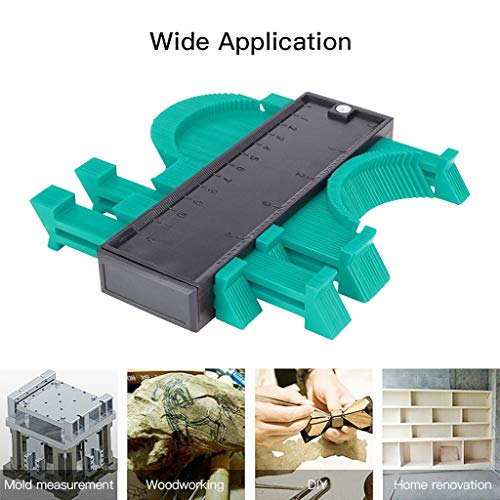 Fan-Ling 2 Pieces Contour Gauge Duplications 5 and 10 Inch Profile Copy Tool Shape Measuring for Corners and Contoured，Shape Duplicator Precisely Copy Irregular Shapes - Thumbnail 4