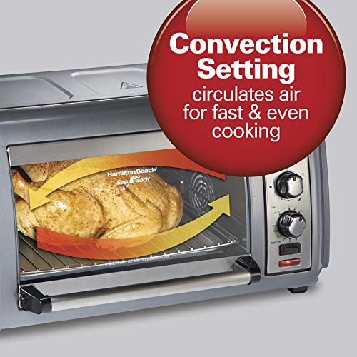 Hamilton Beach Countertop Convection Toaster Oven with Easy Reach Roll