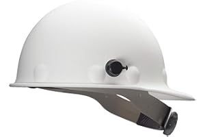 Fibre-Metal by Honeywell P2AQRW01A000 Super Eight Fiber Glass Cap Style Ratchet Hard Hat with Quick-Lok, White, Medium
