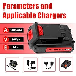 Upgraded 3.8Ah Replace for Black and Decker 20V