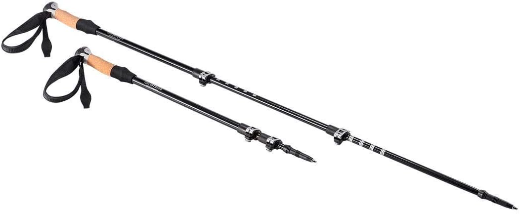 Monoprice Premium Aluminum Trekking Poles - Pair, Lightweight, Durable Construction - Pure Outdoor Collection: Sports & Outdoors