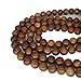 CarpenterC 200pcs 6mm Gorgeous Natural Round Polished Rosewood Loose Beads for Jewelry Making DIY Handmade Crafts